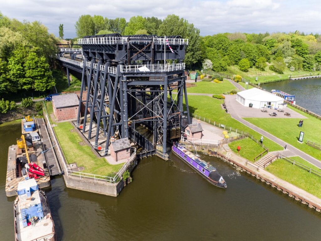 Anderton Boat Lift from above