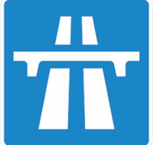 Motorway sign